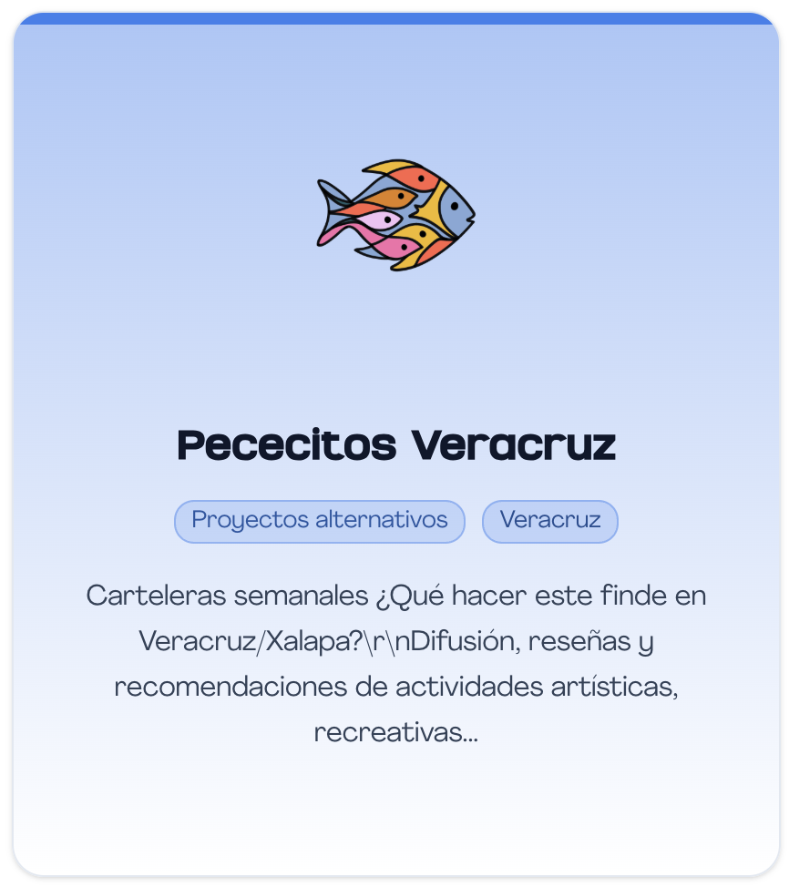 Directorio cultural Pececitos Veracruz